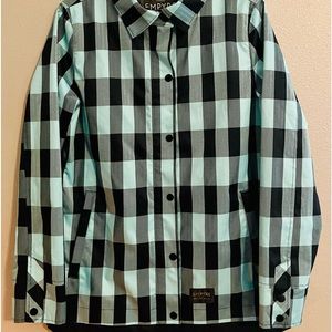 Empyre Womens Snow Winter Jacket Wntr Collection EUC Aqua & Black